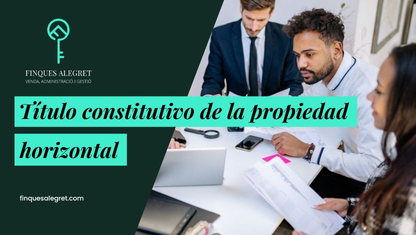 Título constitutivo de la propiedad horizontal